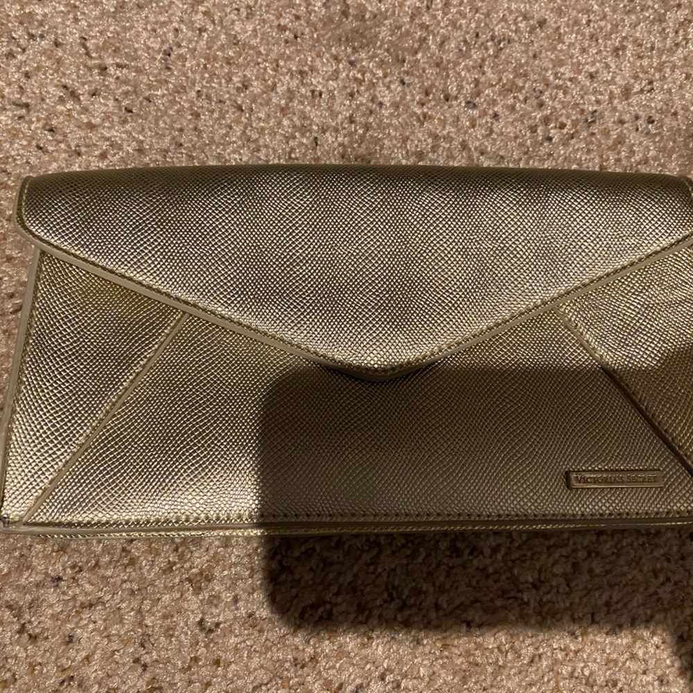 Gold Victoria’s Secret clutch